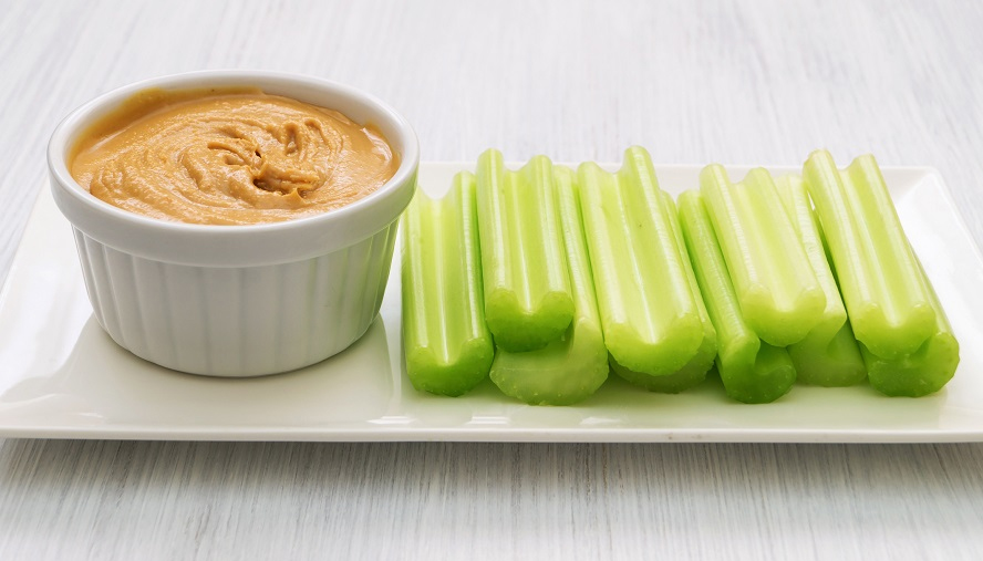 Celery sticks with nut butter