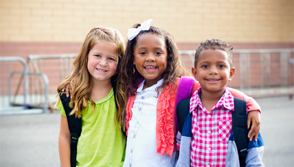 children smiling