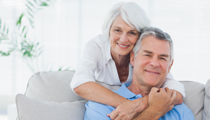 Woman and man offering each other emotional support