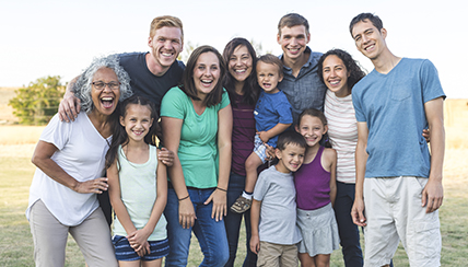 group of people smiling