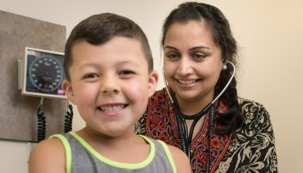 Patient and pediatrician