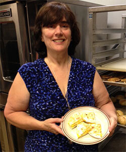 A plate of cheese & egg quesadillas