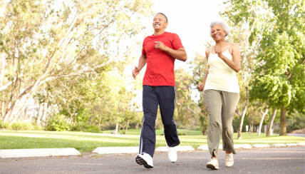 couple jogging