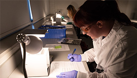 Reference lab scientists working