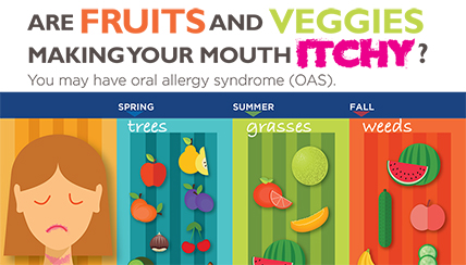 fruits and veggies infographic