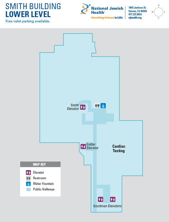 Smith Building map - lower level