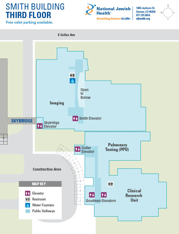 Smith Building map - third floor