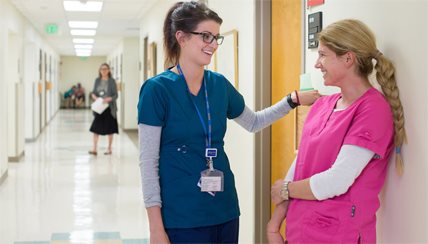 two physicians chatting